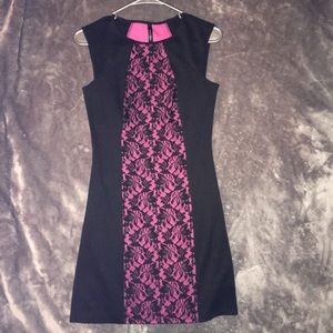 Tight dress pink and black